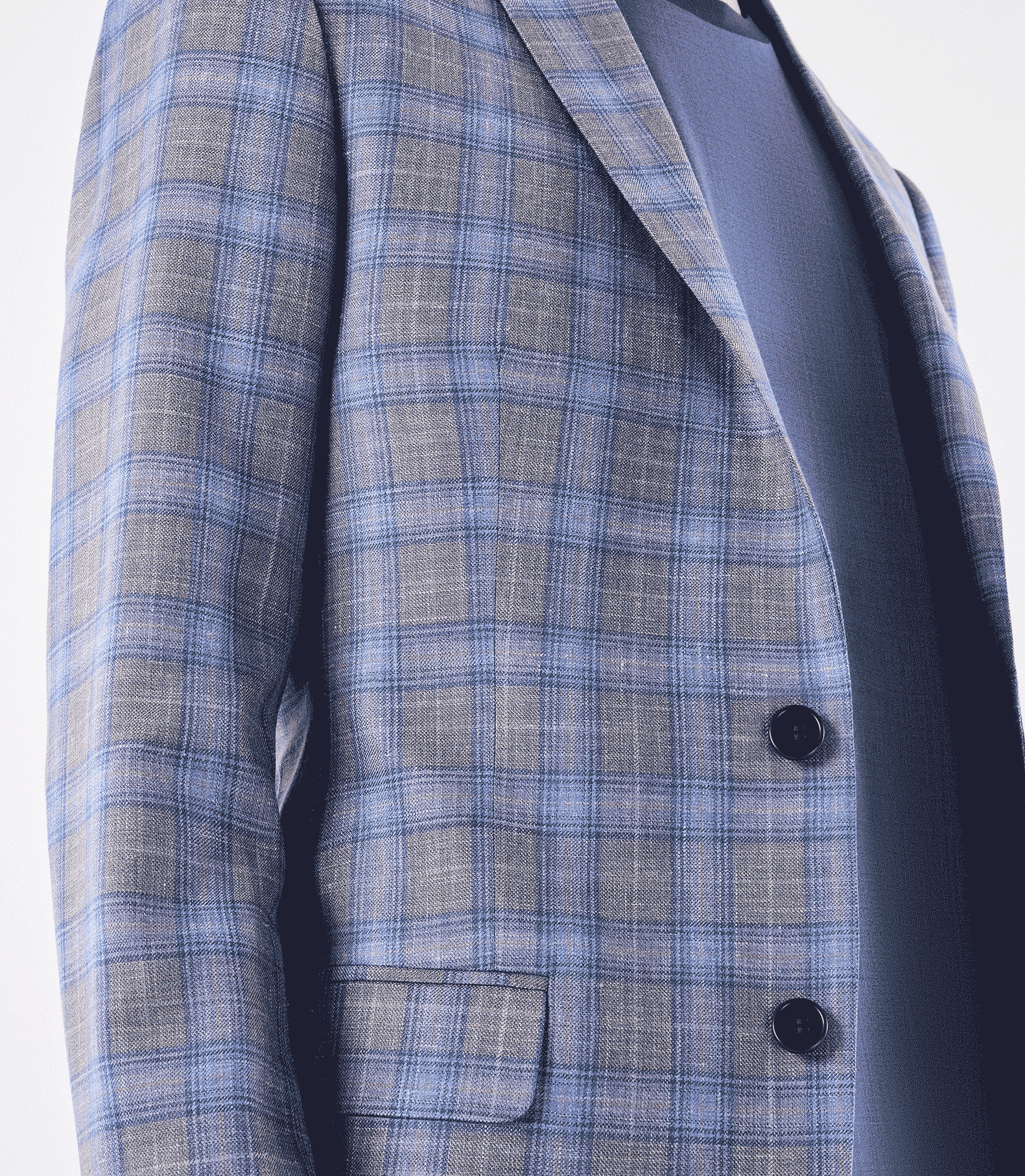 Blazer Alfaiataria Leve Azul
