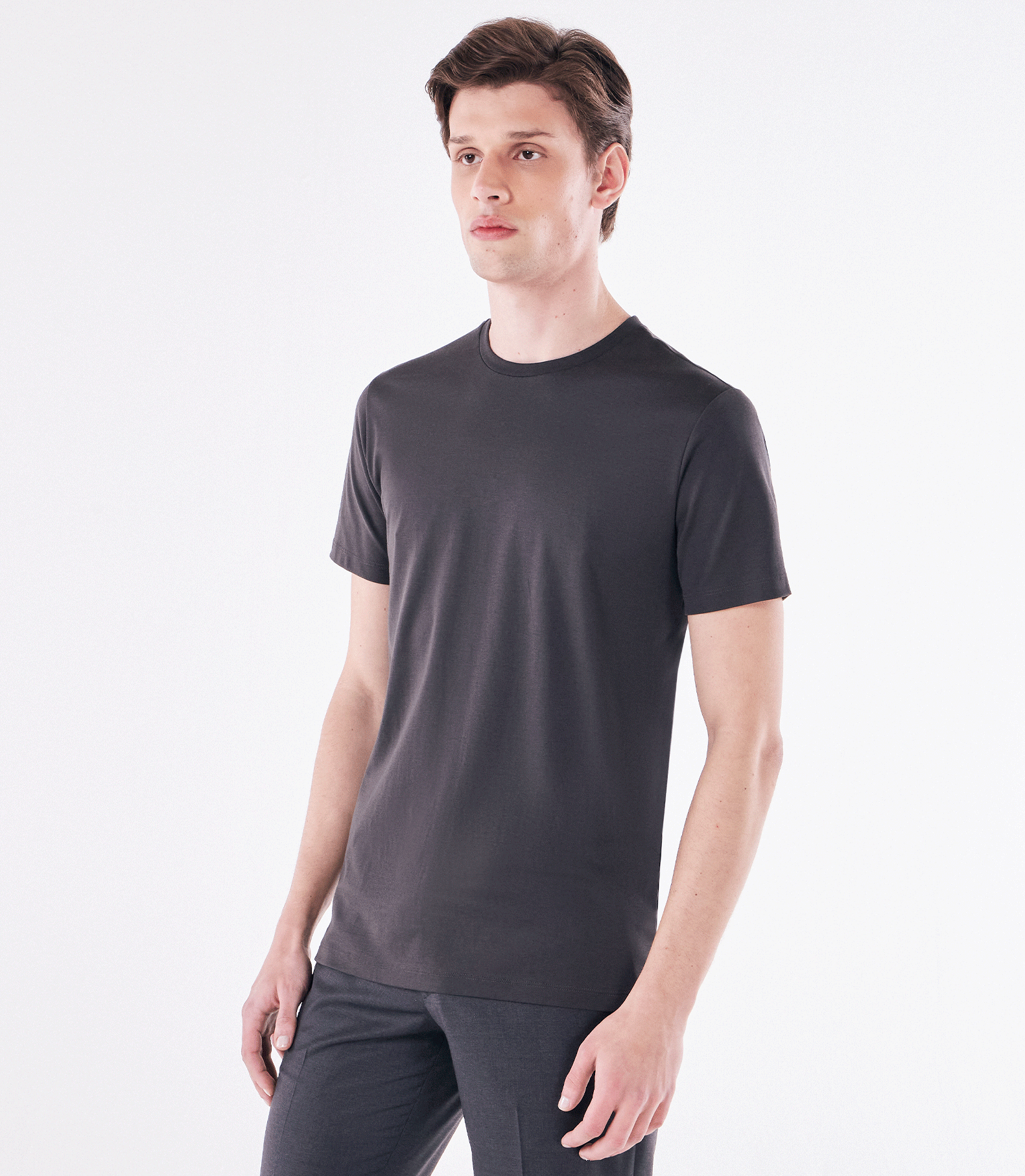 Camiseta Interloque Fio 140 Cinza