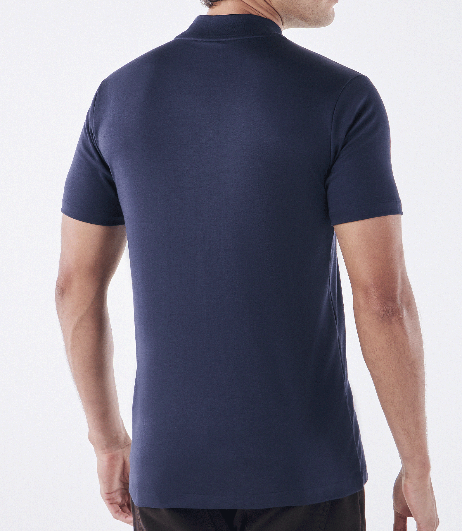 Camiseta Pima Gola Rolê Azul
