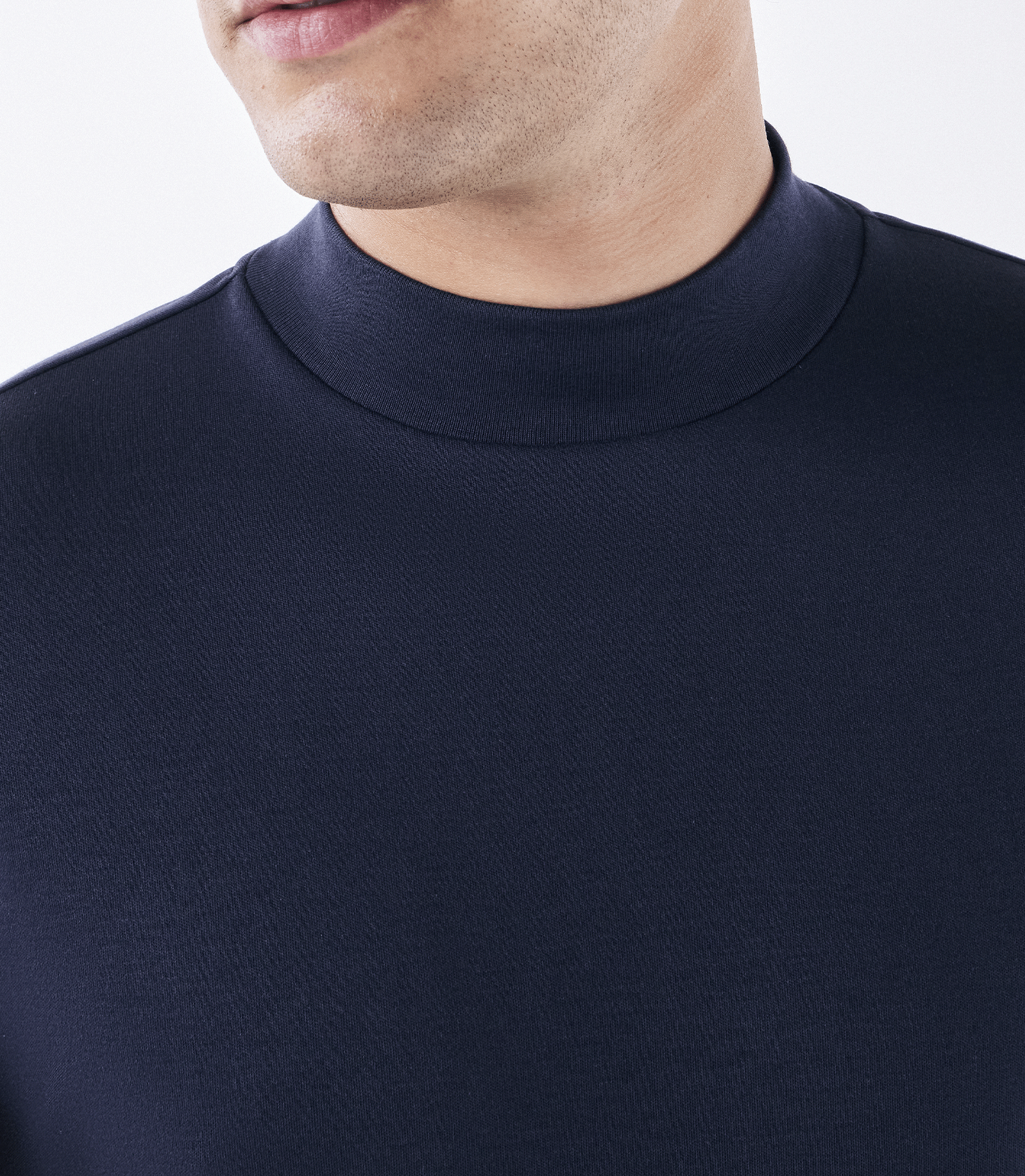 Camiseta Pima Gola Rolê Azul