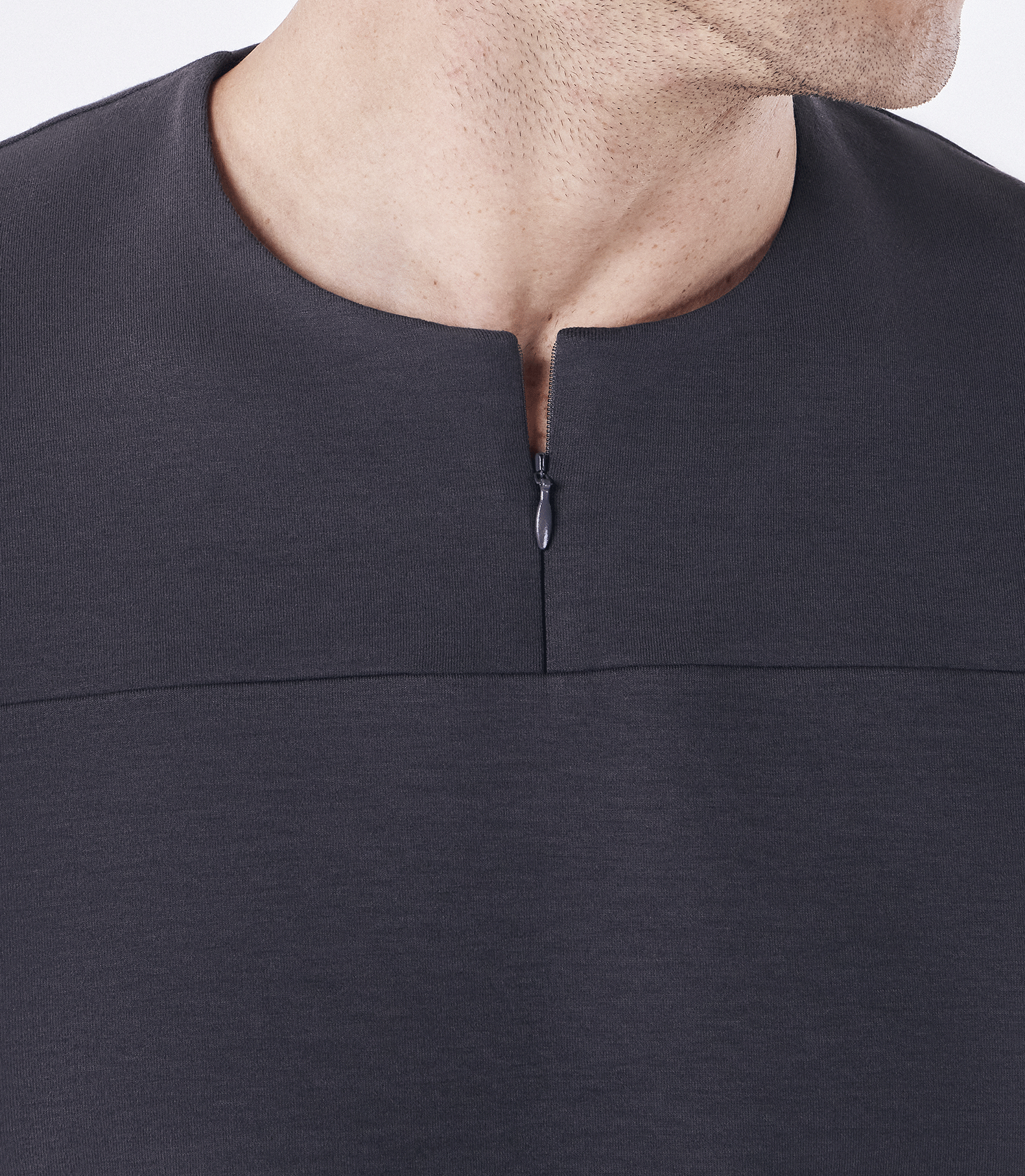 Camiseta Zíper Homemeeting Cinza