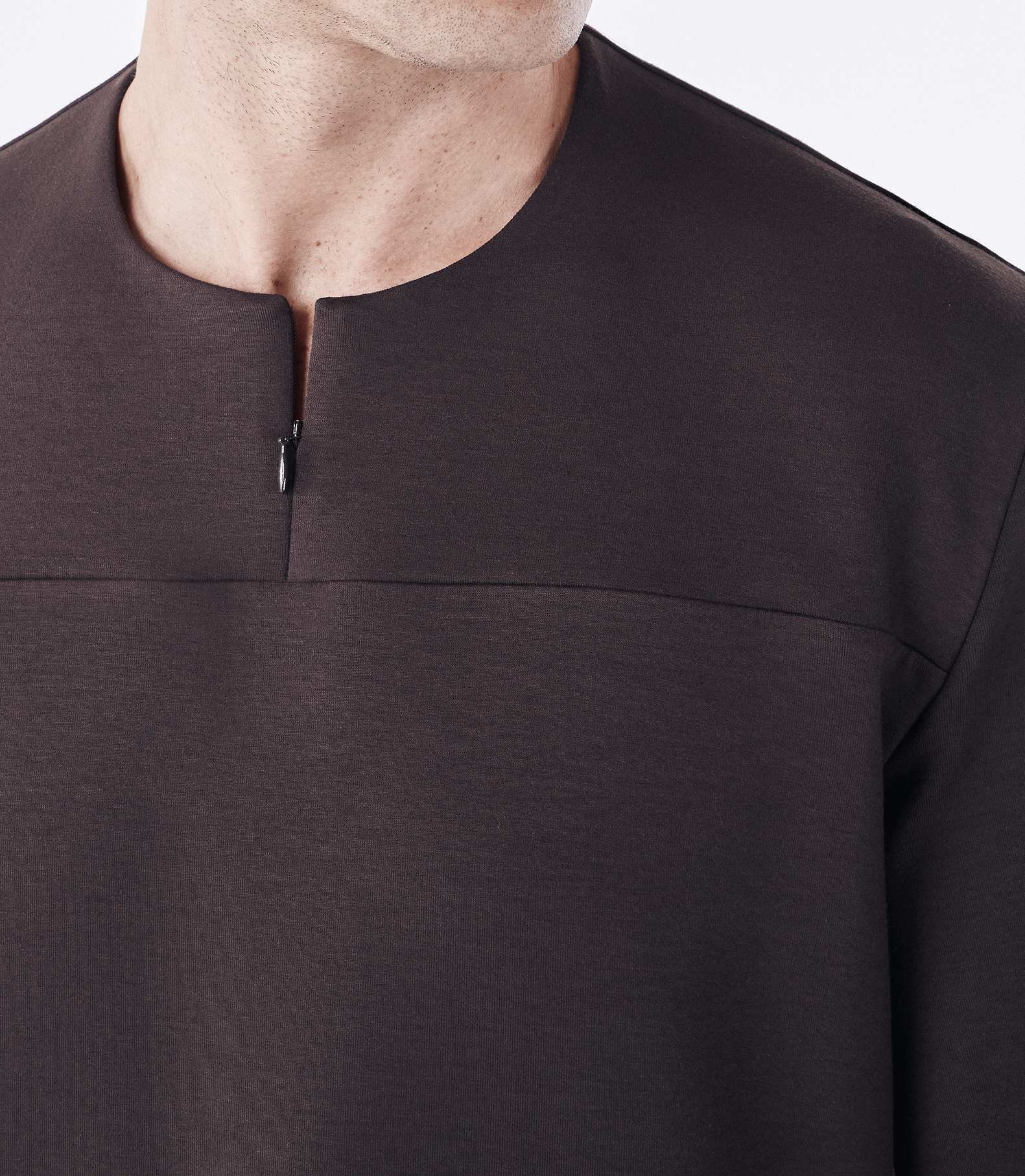 Camiseta Zíper Homemeeting Marrom