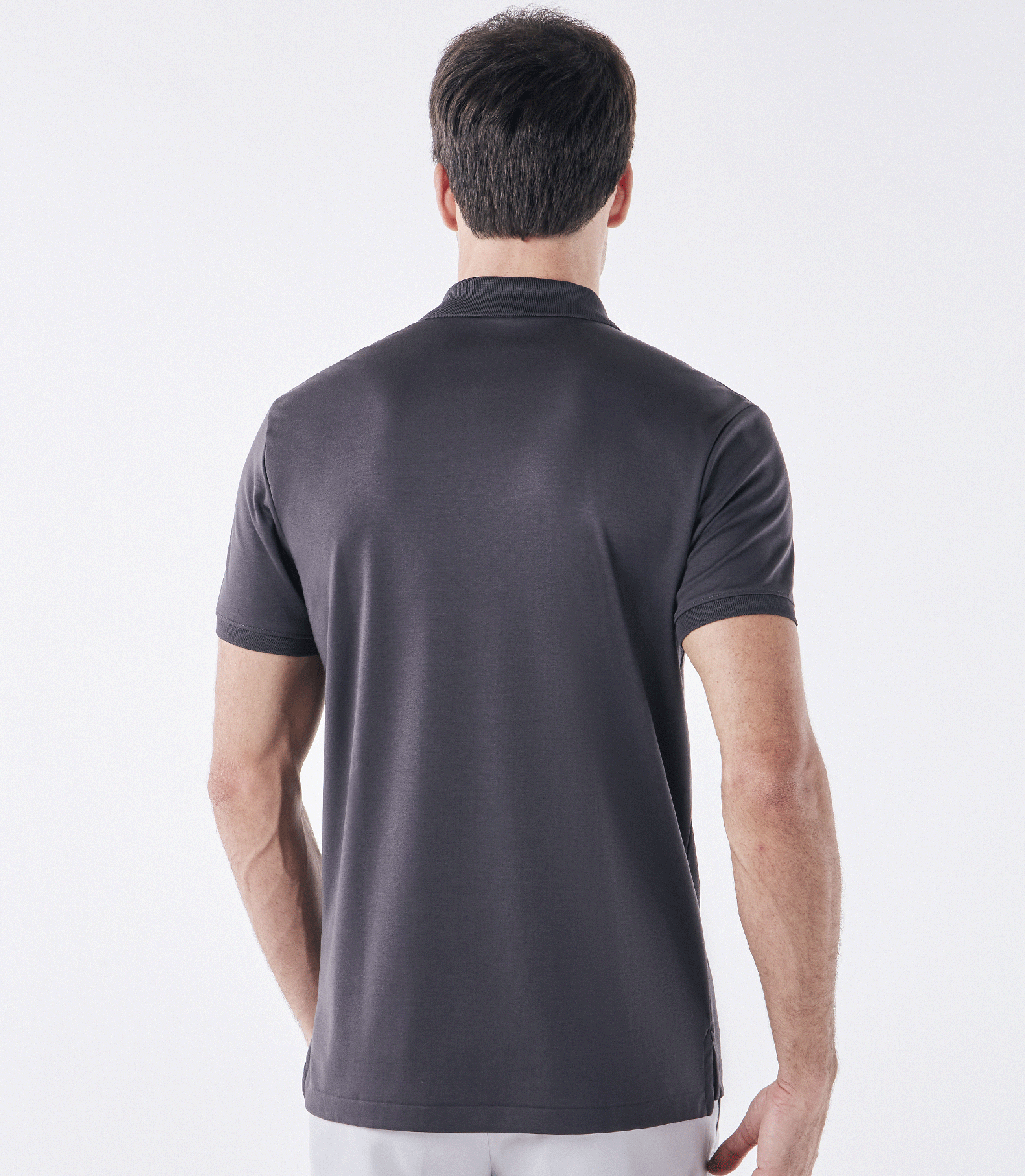 Polo Pima Clássica Cinza