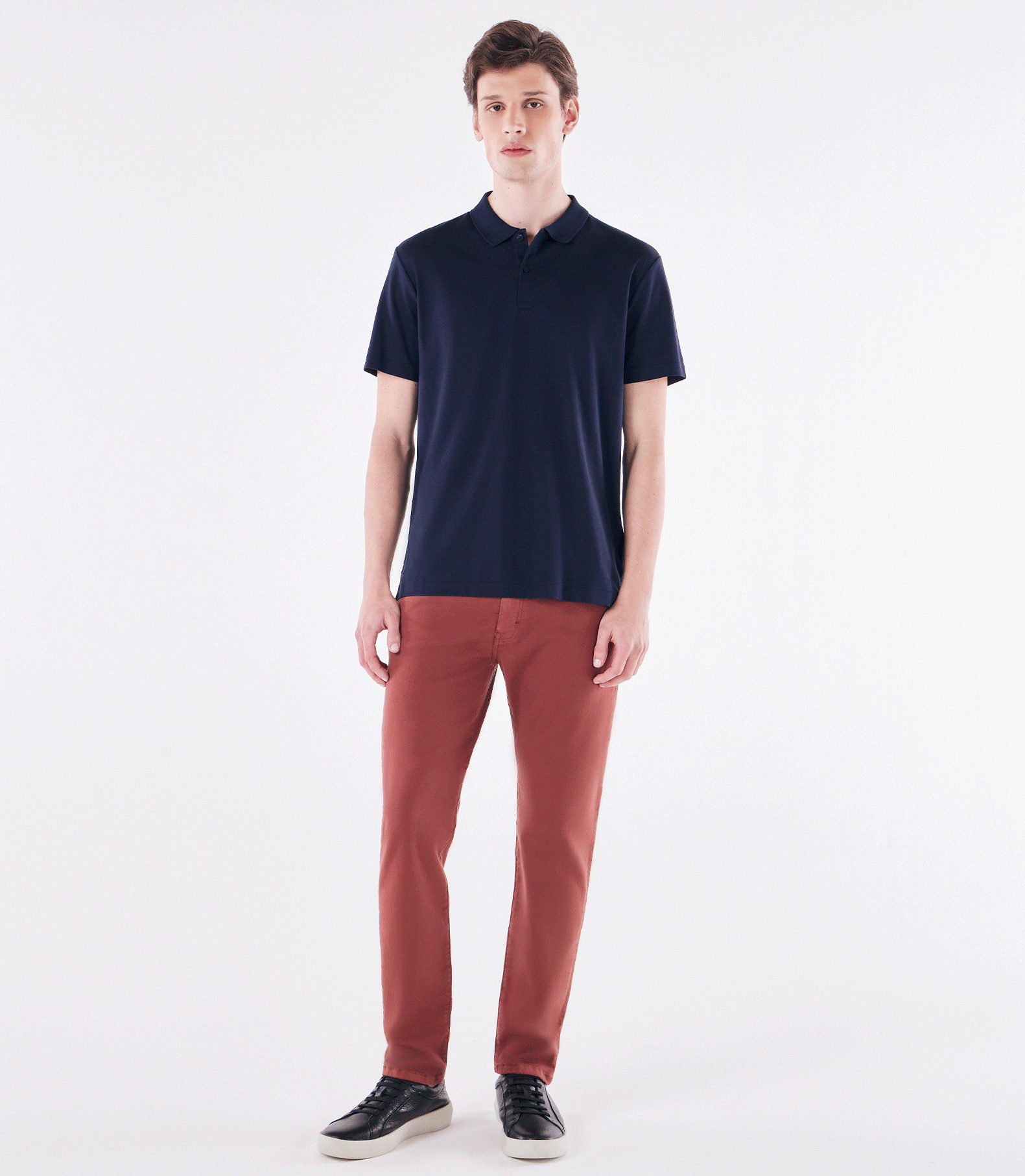 Polo Interloque Fio 140 Azul