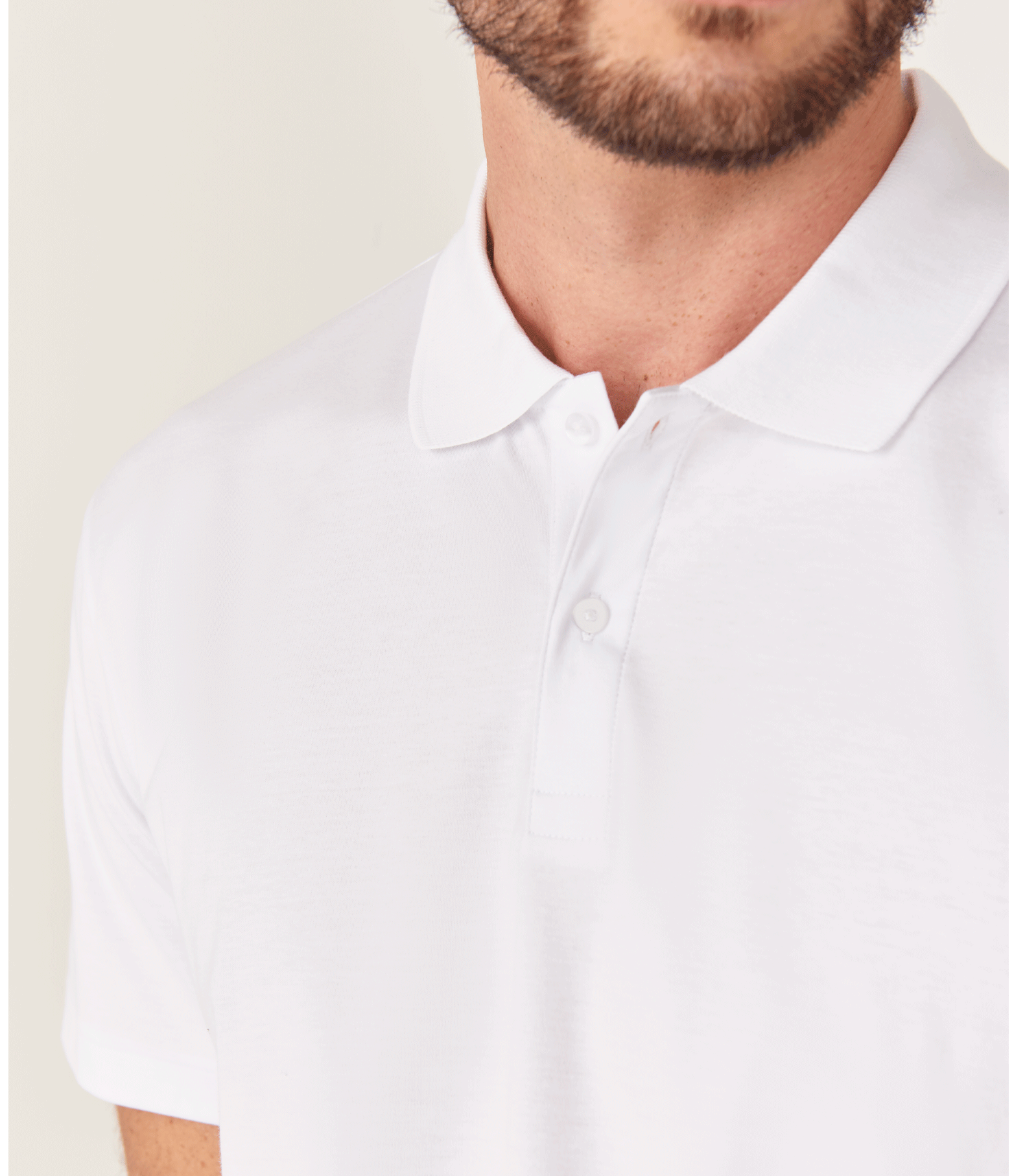 Polo Interloque Fio 140 Branco