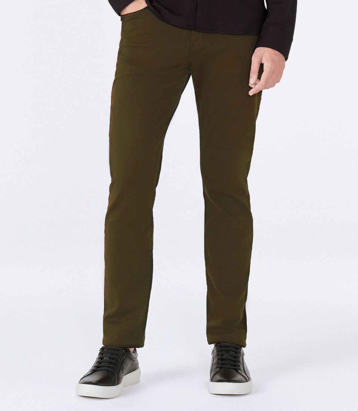 Calça Jeans Moletom Homemeeting Skinny Color Verde