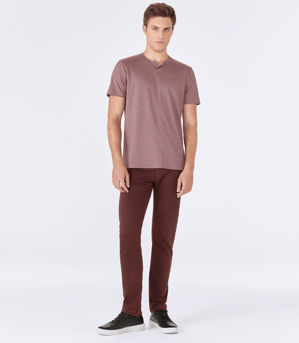 Calça Jeans Moletom Homemeeting Skinny Color Marrom