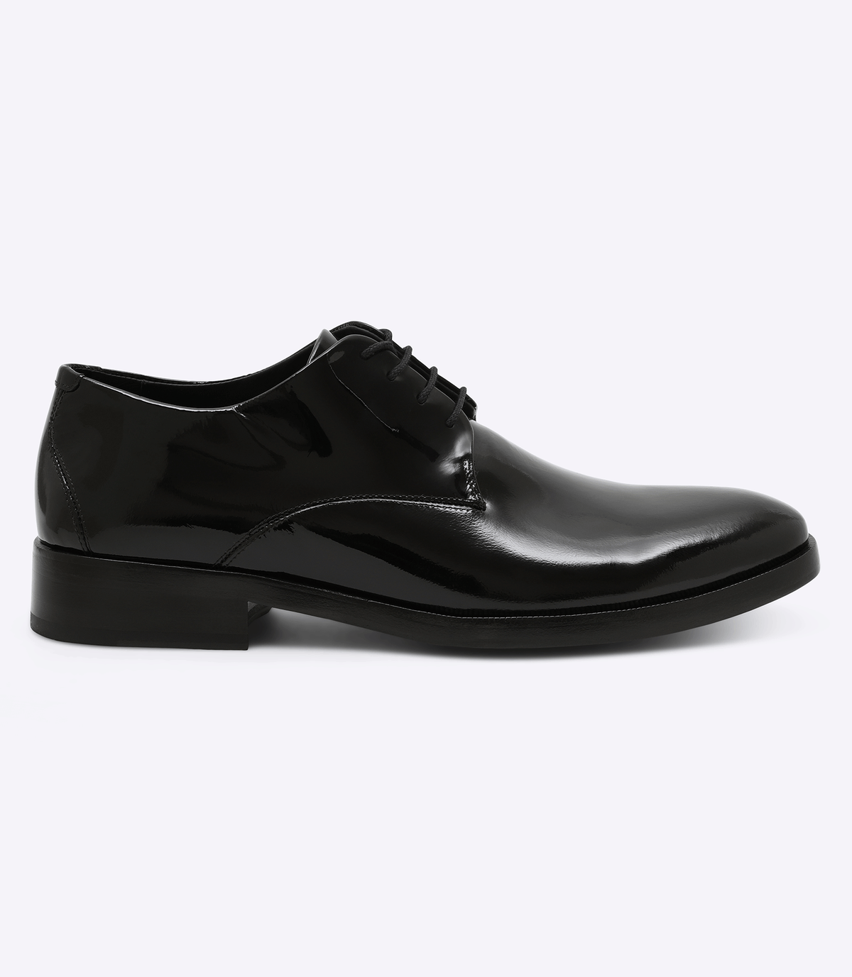 Sapato Social Verniz Sola Couro Preto