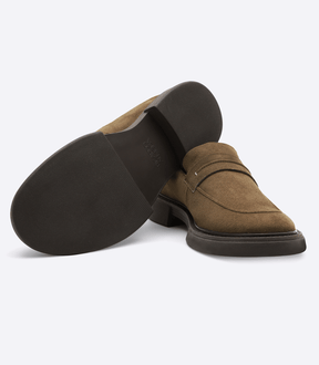 Mocassim Gravata Camurça Verde