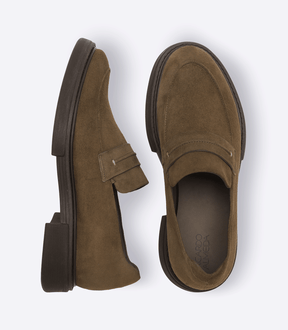 Mocassim Gravata Camurça Verde