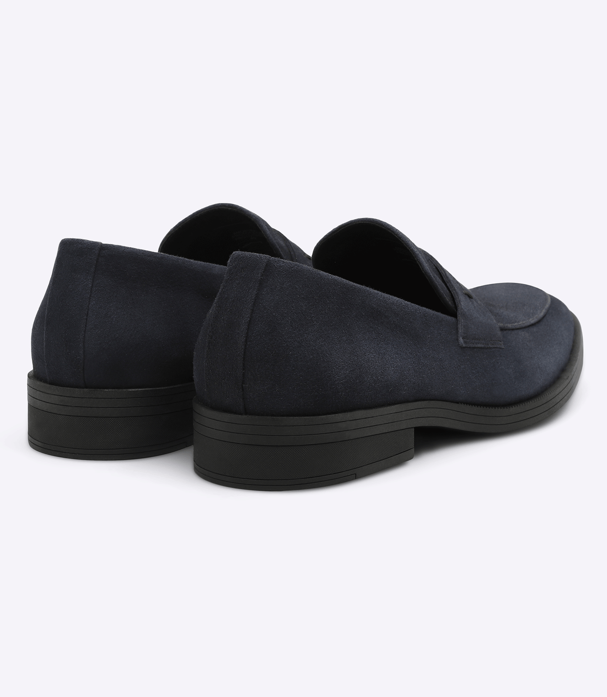 Mocassim Gravata Camurça Sola Borracha Azul