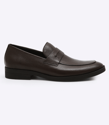 Mocassim Gravata Floater Sola Borracha Marrom