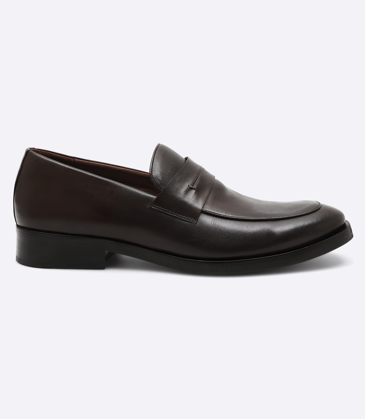 Mocassim Social Gravata Sola Couro Marrom
