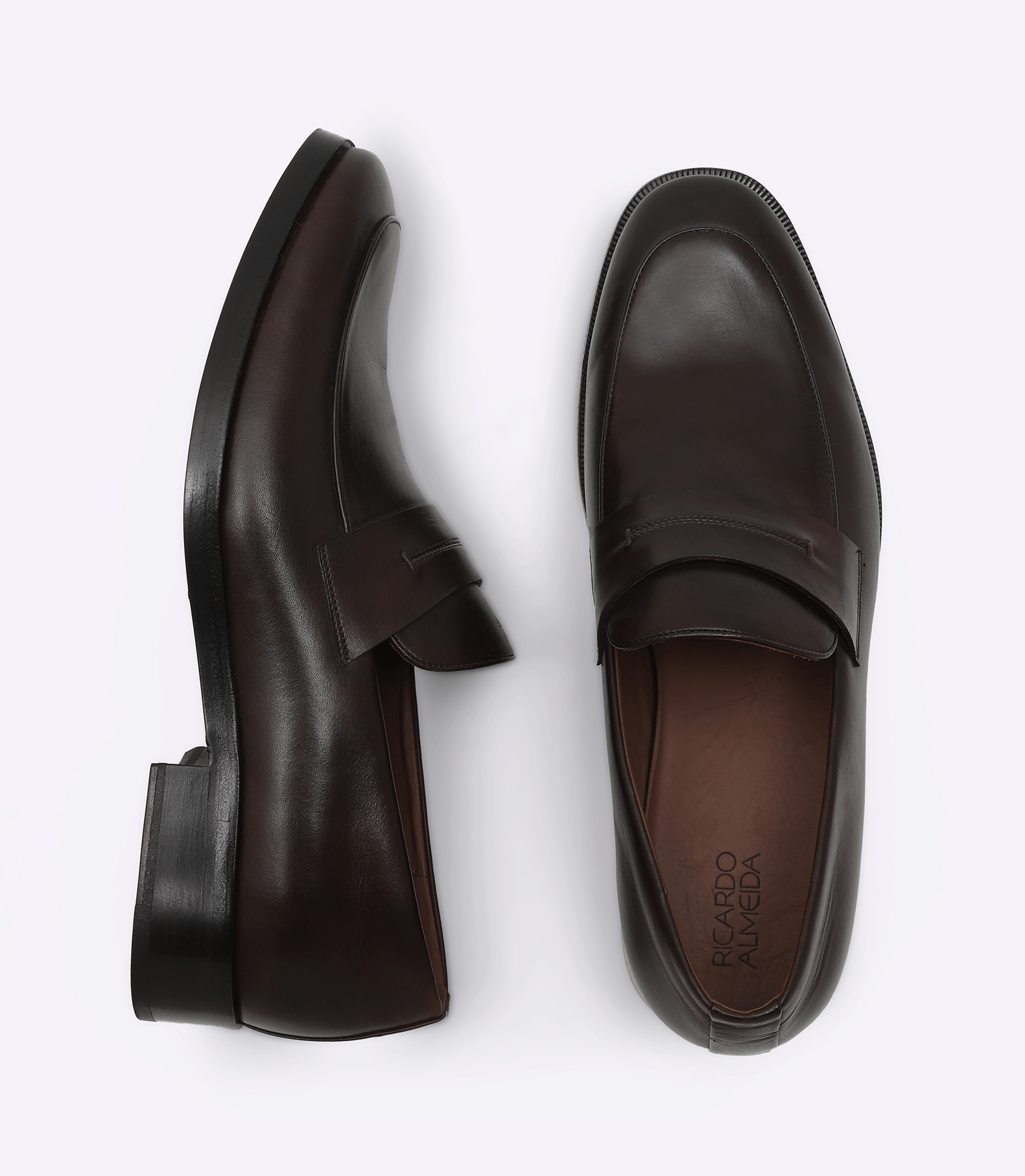 Mocassim Social Gravata Sola Couro Marrom