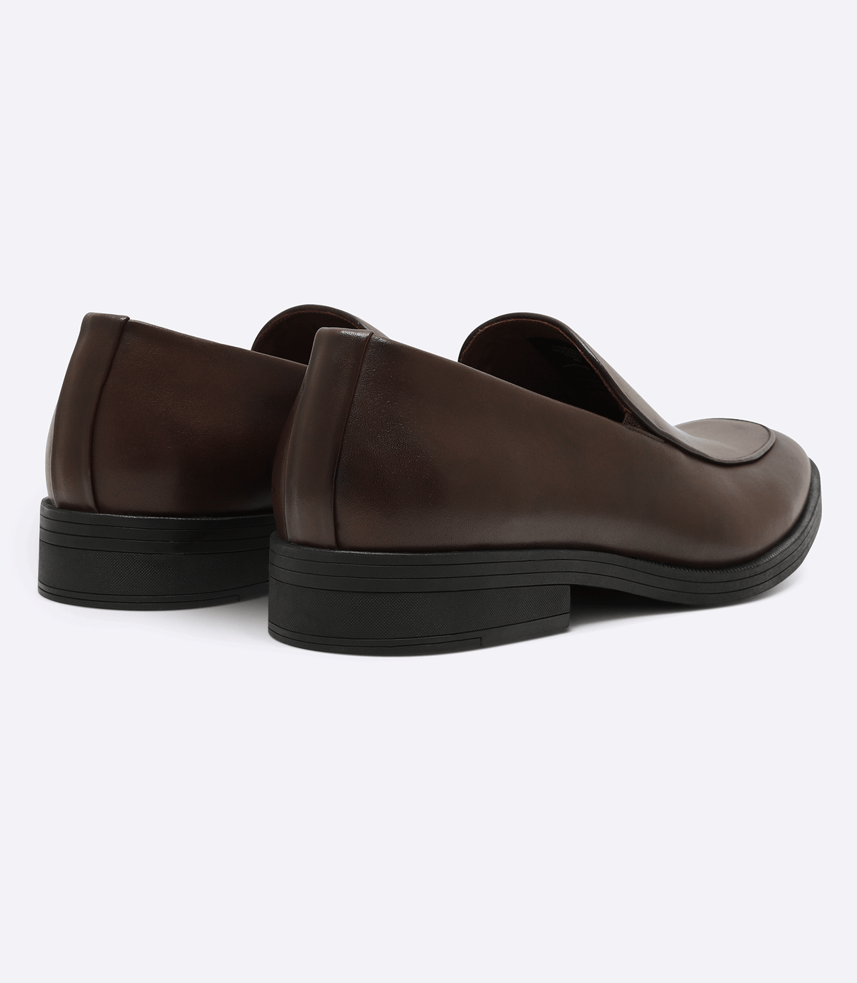 Mocassim Liso Sola Borracha Marrom