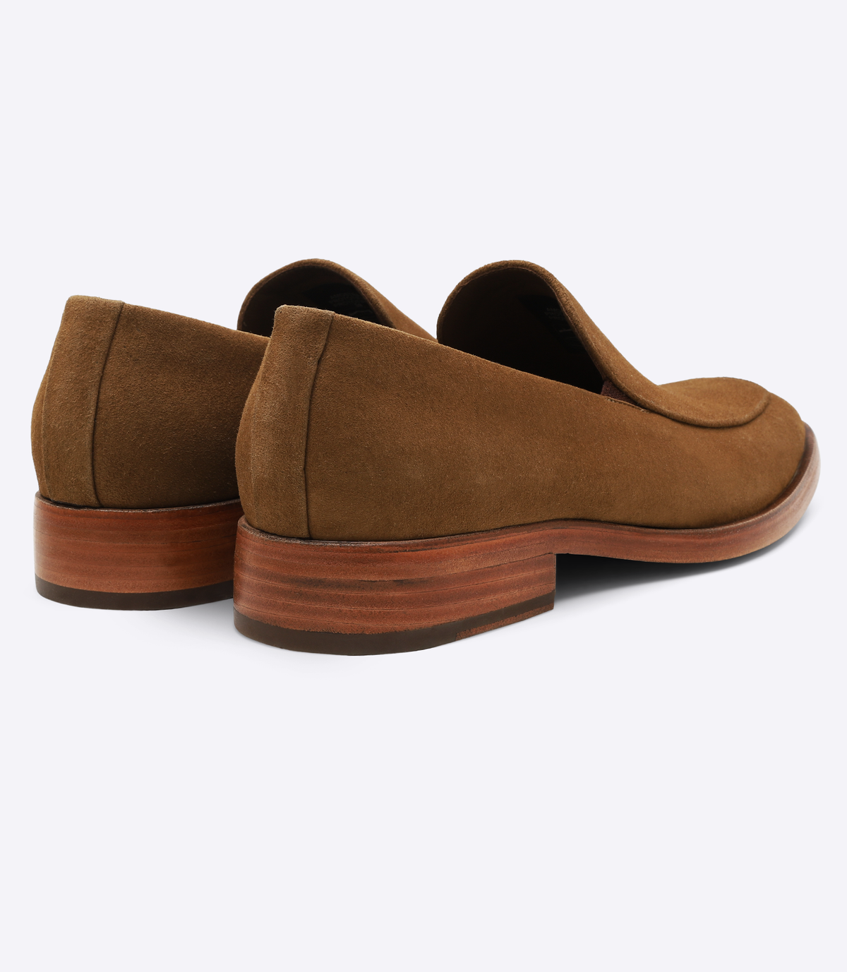 Mocassim Camurça Liso Sola Couro Marrom