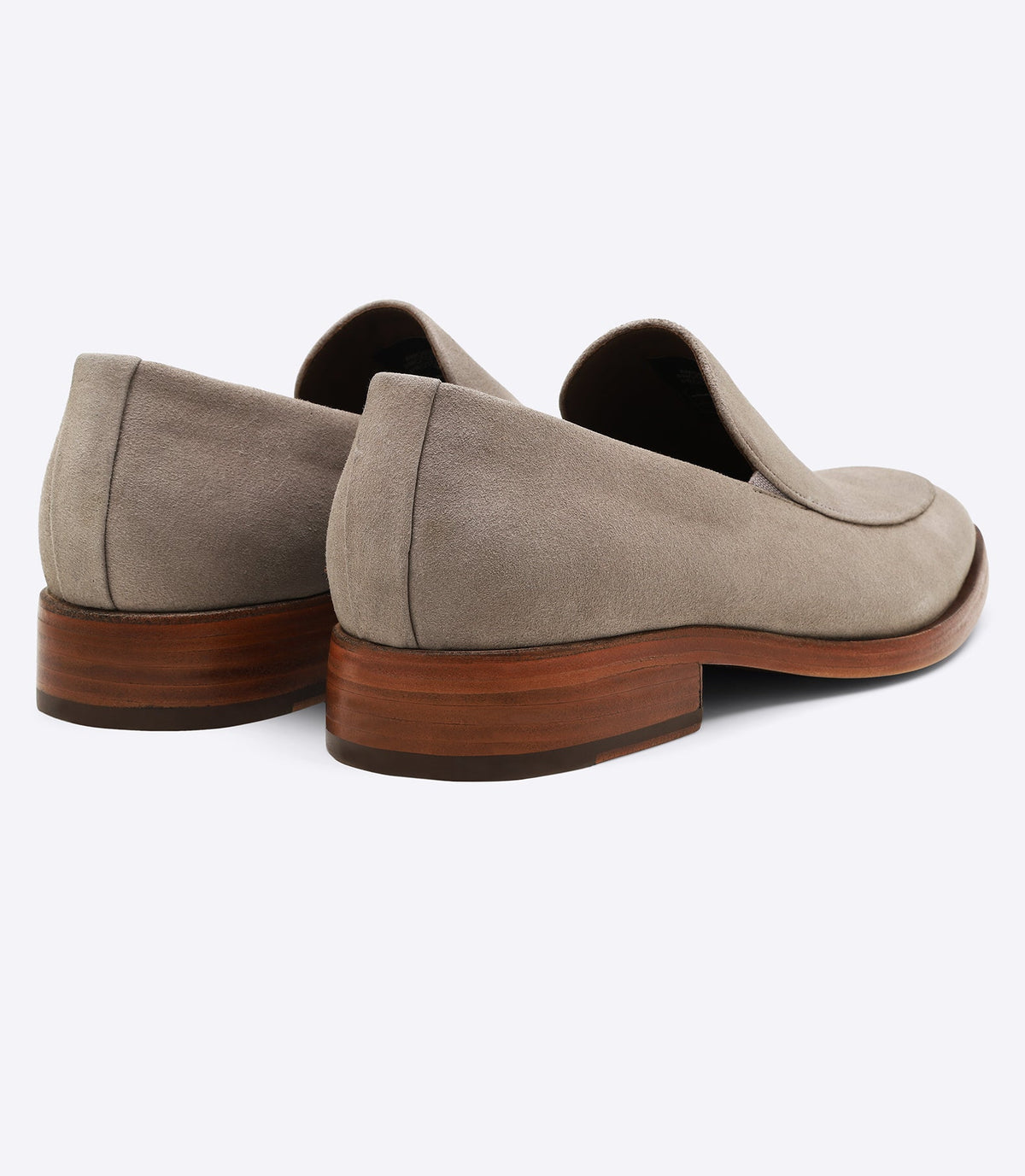 Mocassim Camurça Liso Sola Couro Cinza