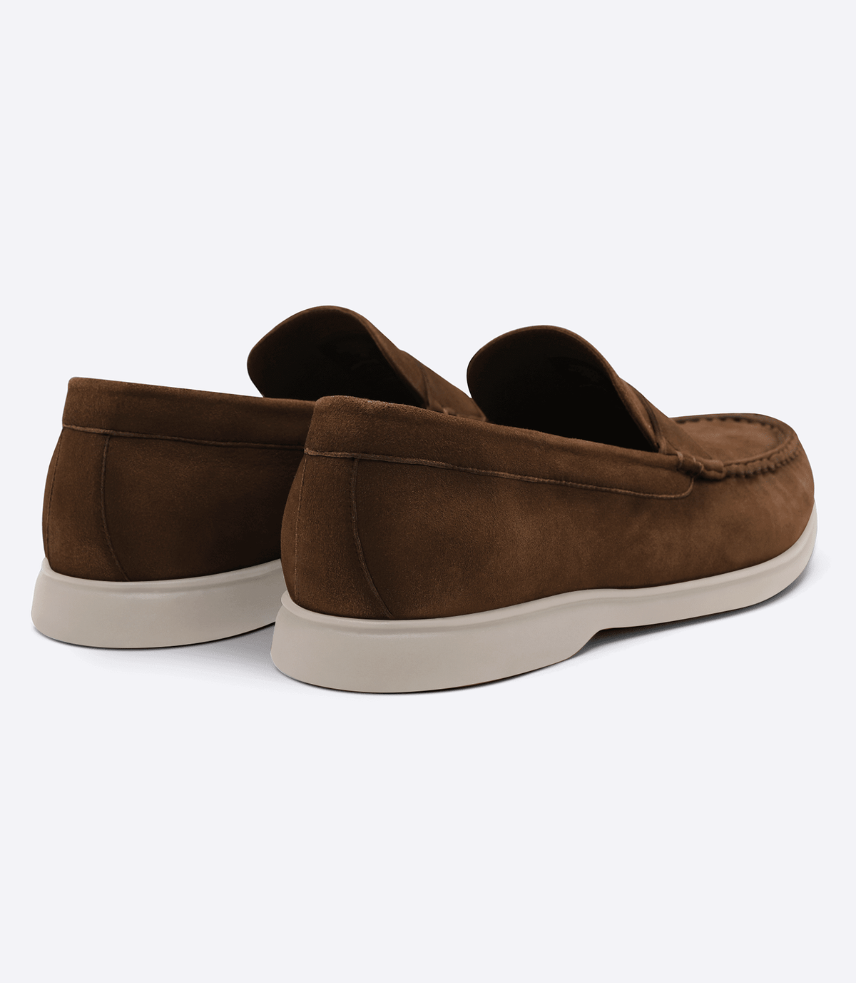 Mocassim Gravata Lisa Camurça Marrom