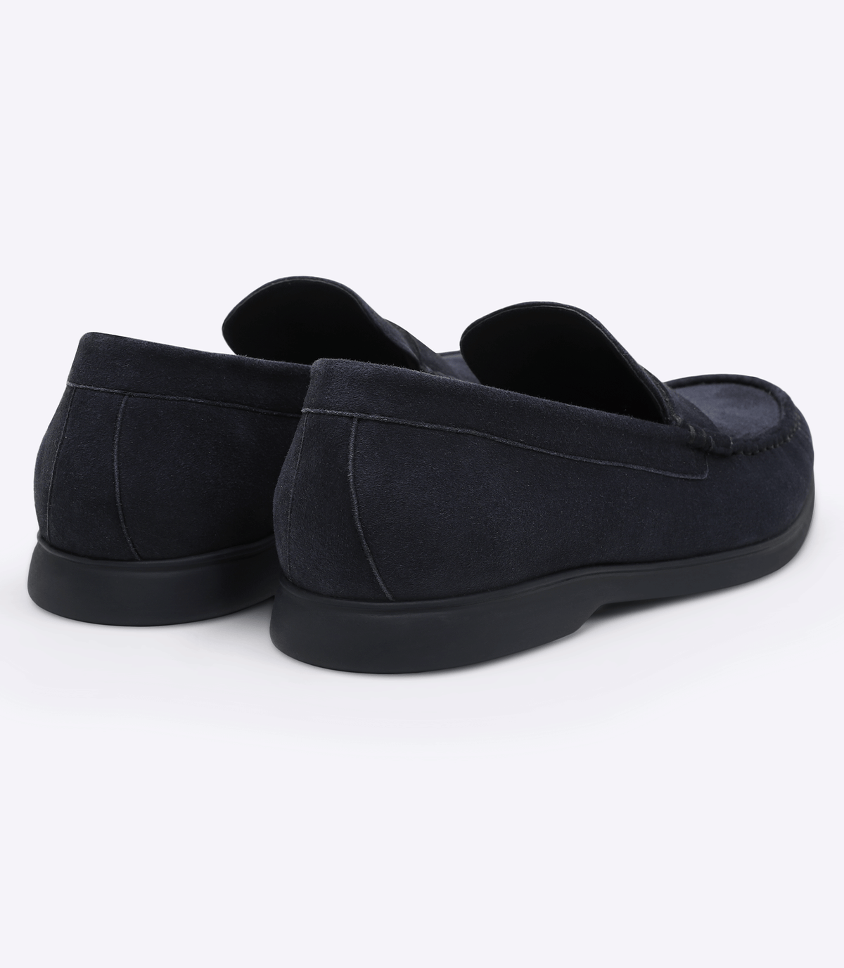 Mocassim Gravata Lisa Camurça Azul