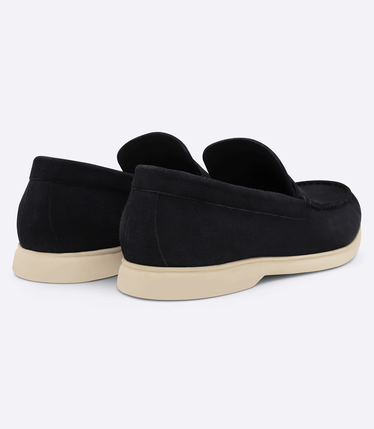 Mocassim Gravata Lisa Camurça Azul