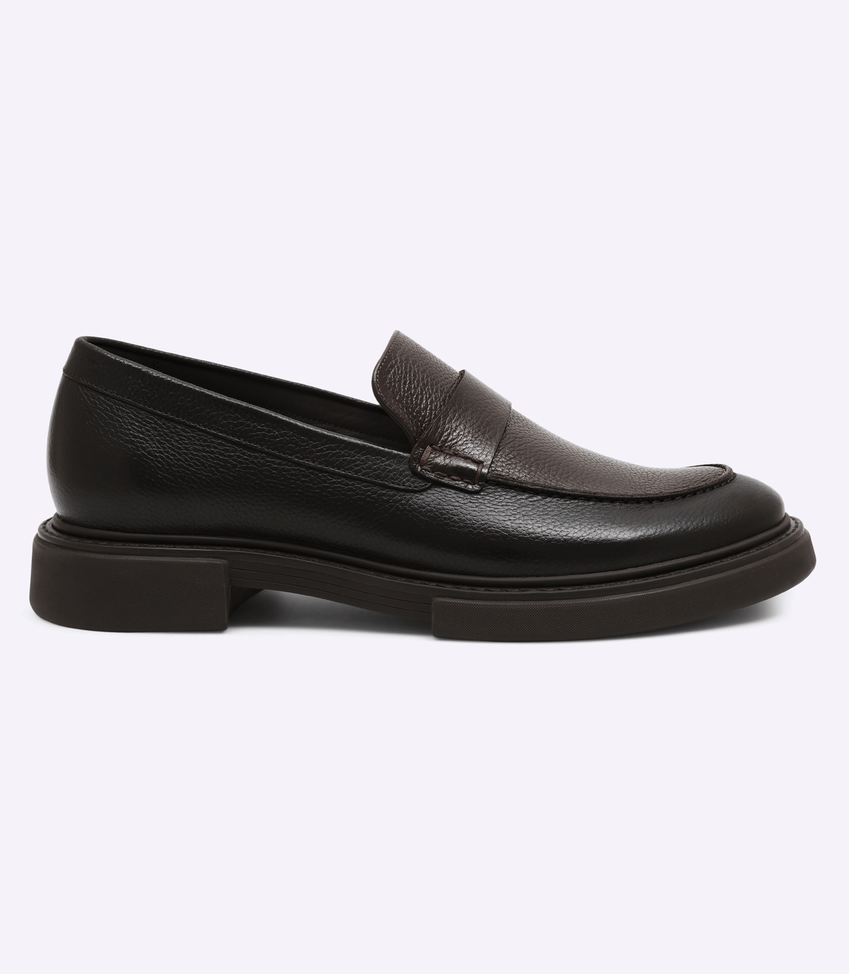 Mocassim Gravata Lisa Block Marrom