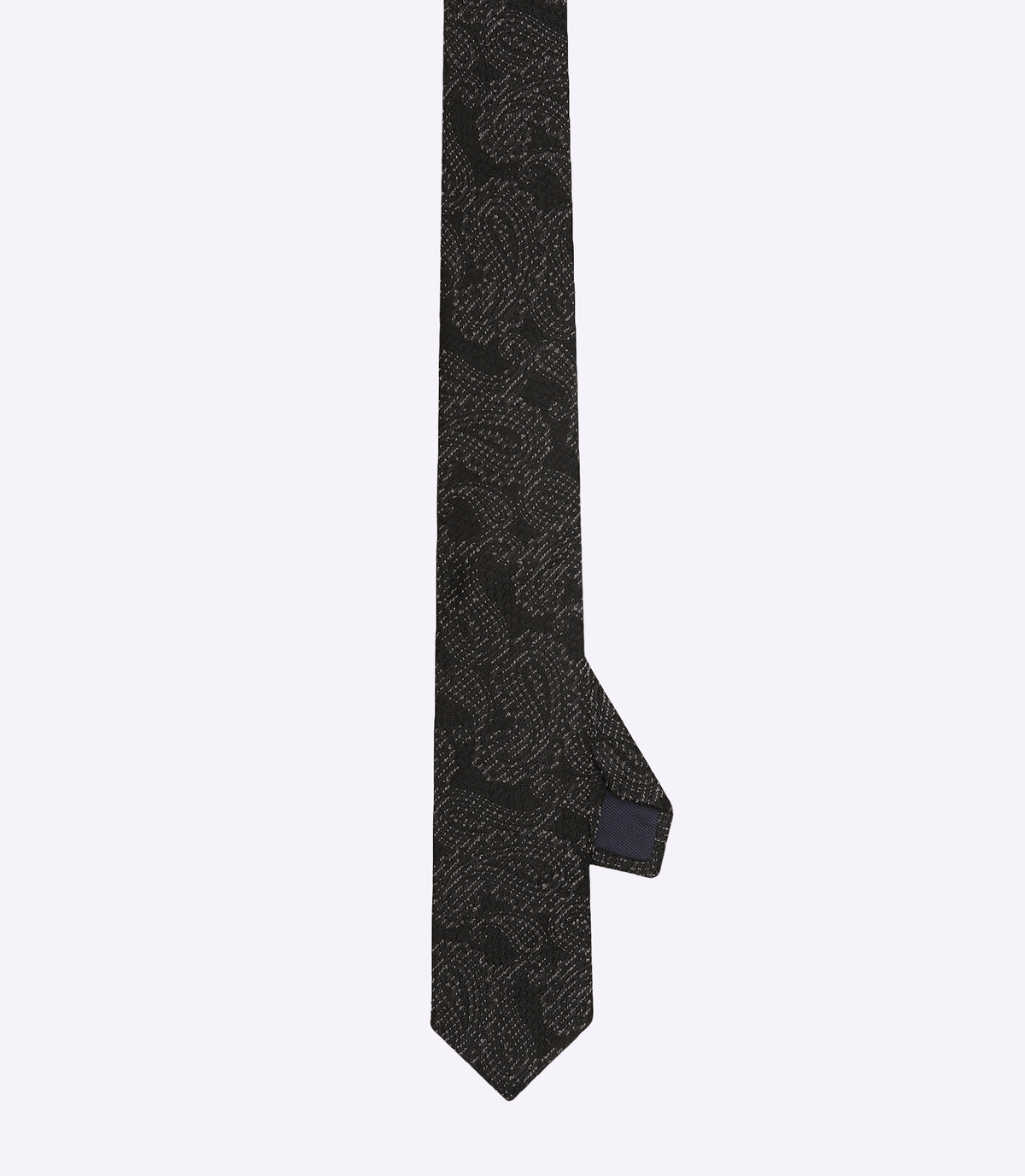 Gravata Jacquard Seda Preto
