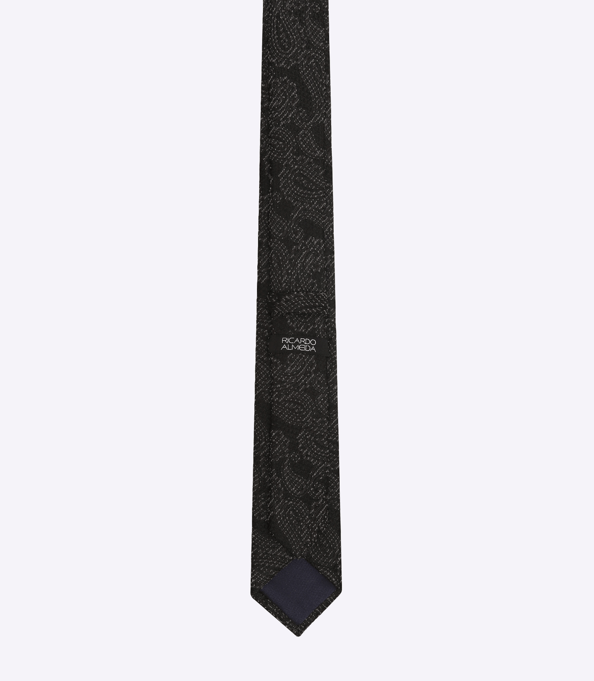 Gravata Jacquard Seda Preto