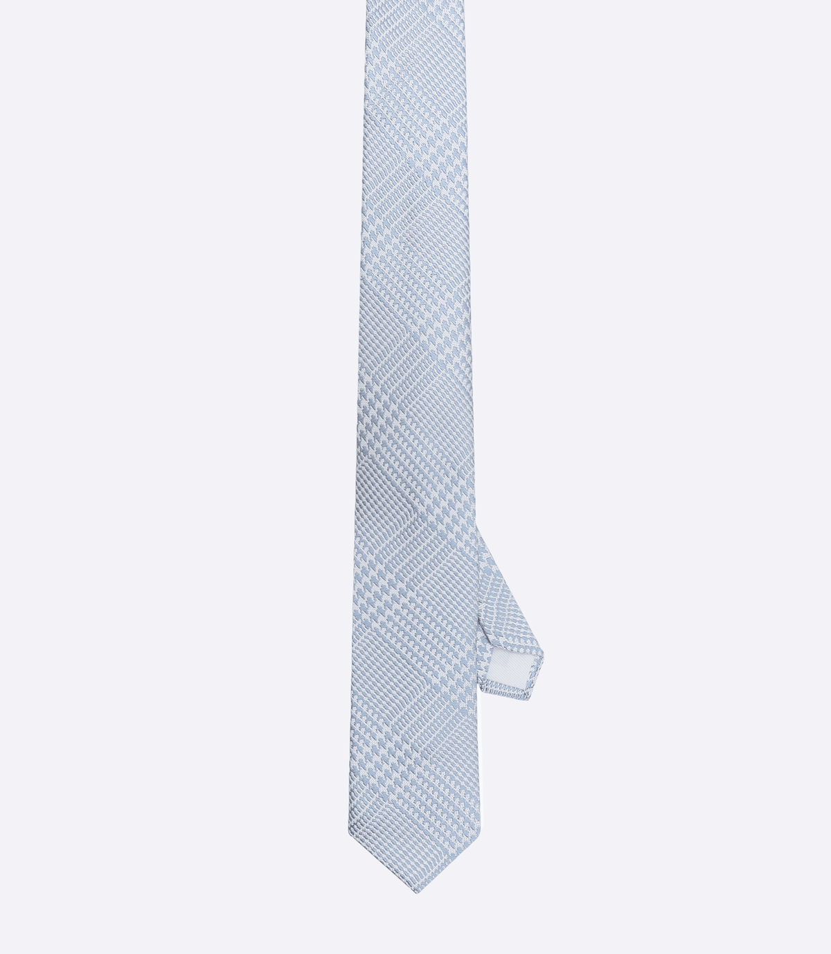 Gravata Jacquard Seda Azul