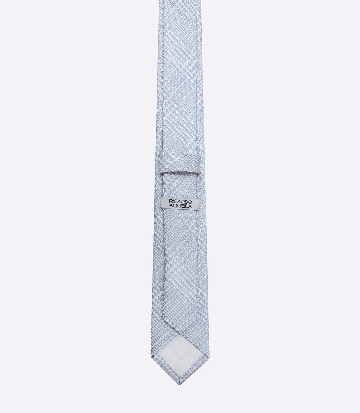 Gravata Jacquard Seda Azul