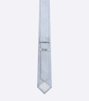 Gravata Jacquard Seda Azul