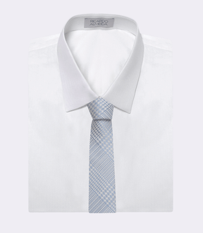 Gravata Jacquard Seda Azul