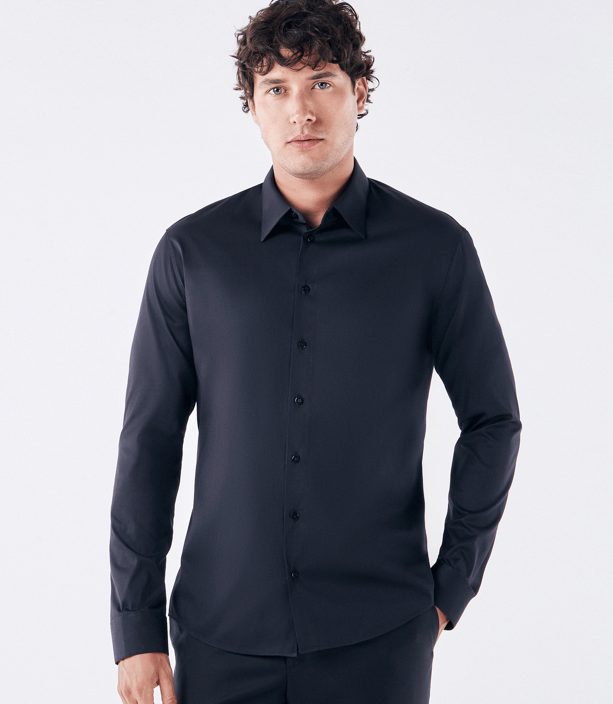 Camisa Social Manga Longa Austin Preto