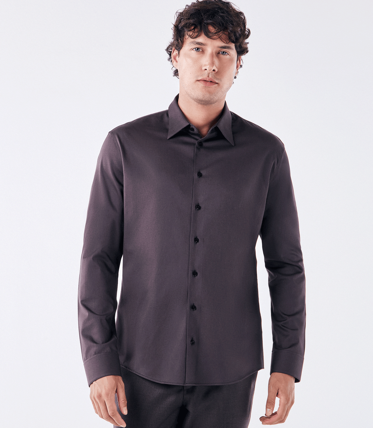 Camisa Social Manga Longa Austin Marrom