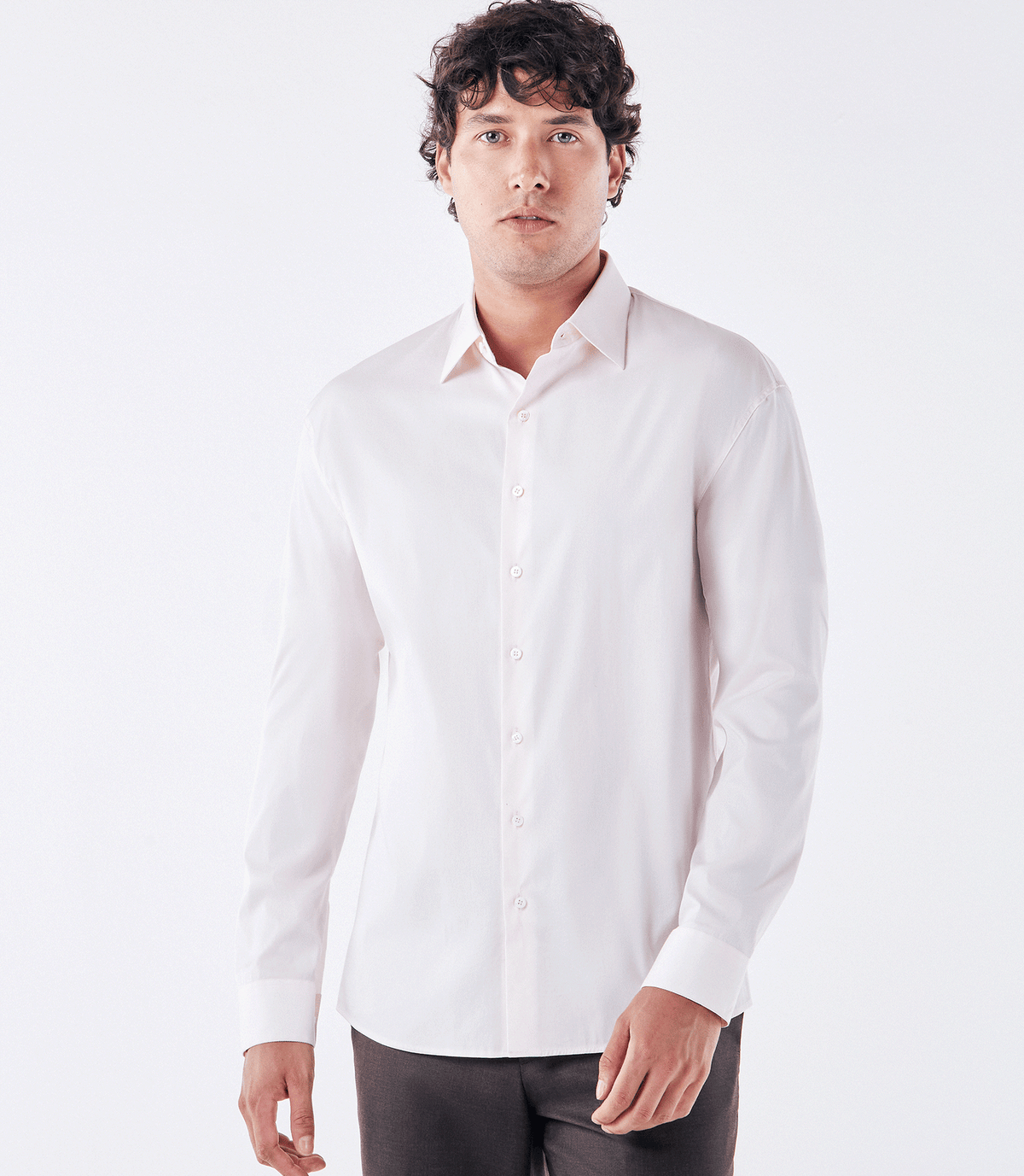 Camisa Social Manga Longa Austin Rosa