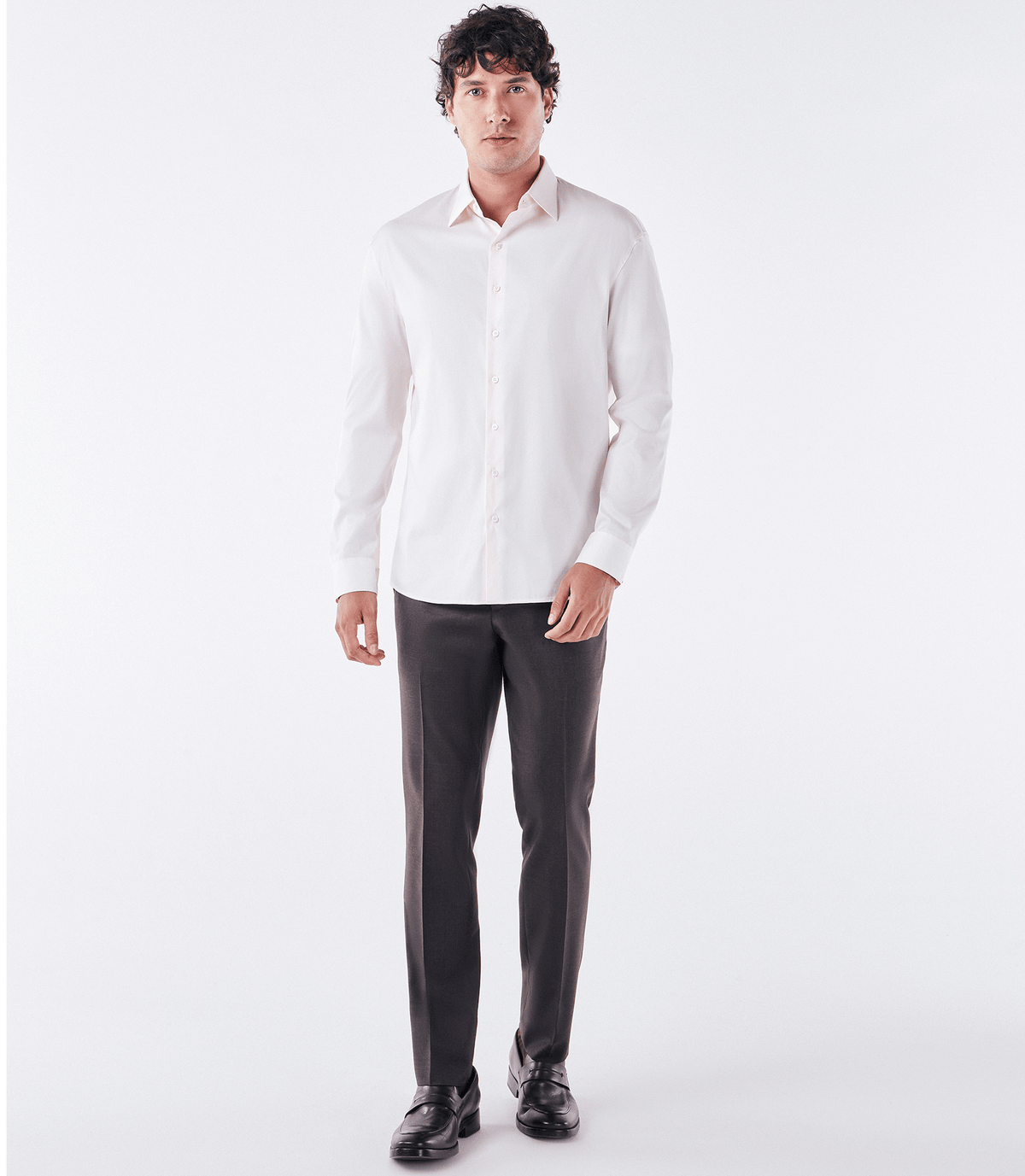 Camisa Social Manga Longa Austin Rosa