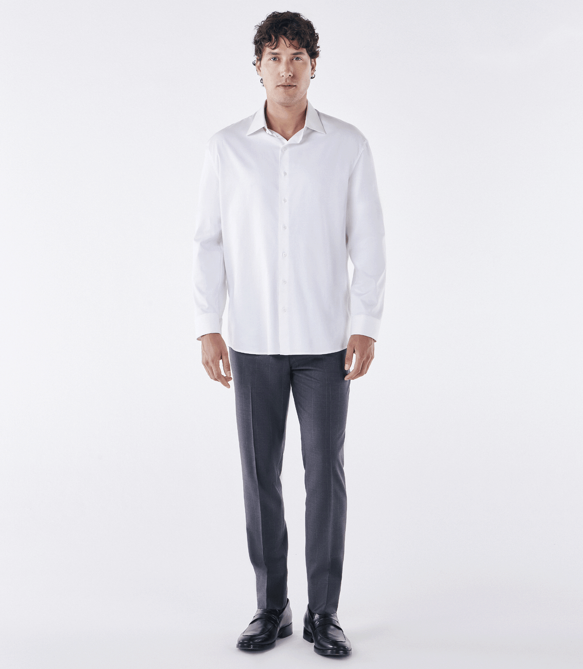 Camisa Social Regular Manga Longa Austin Branco