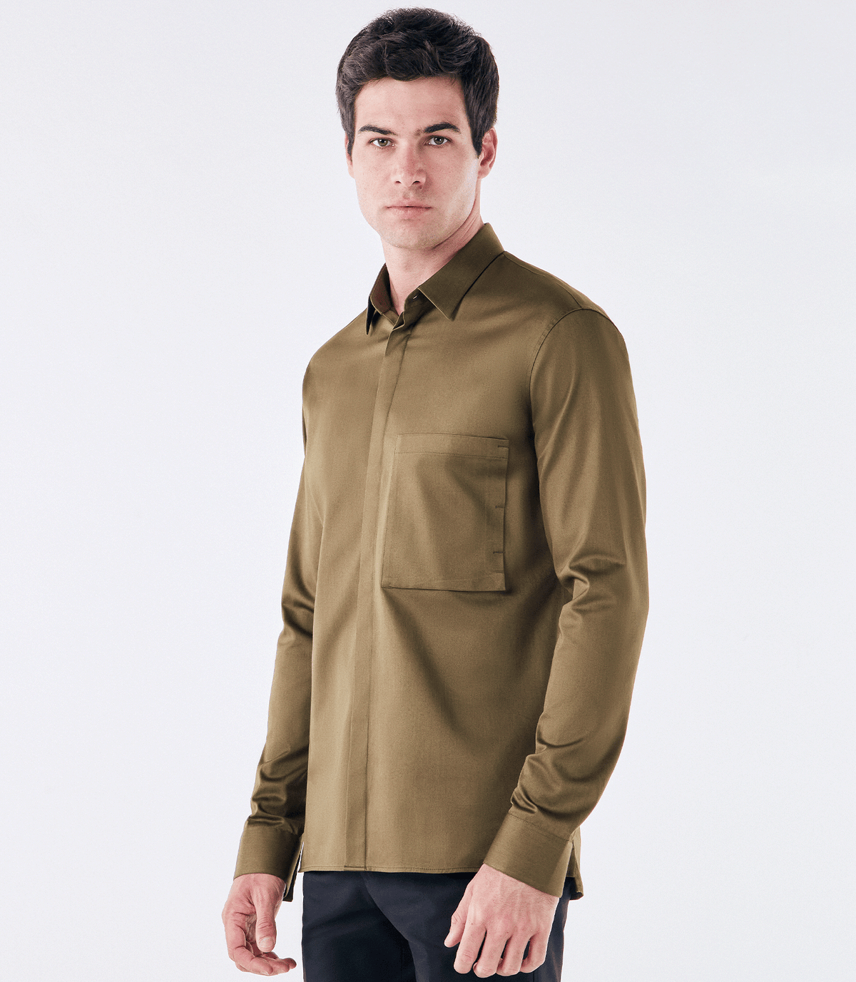 Camisa Tailor Air Pima com Bolso Verde