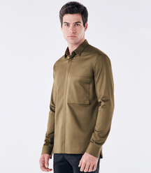 Camisa Tailor Air Pima com Bolso Verde