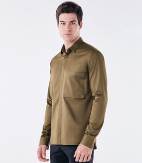 Camisa Tailor Air Pima com Bolso Verde