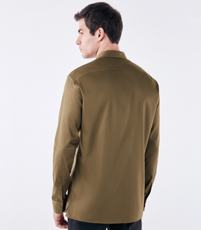 Camisa Tailor Air Pima com Bolso Verde