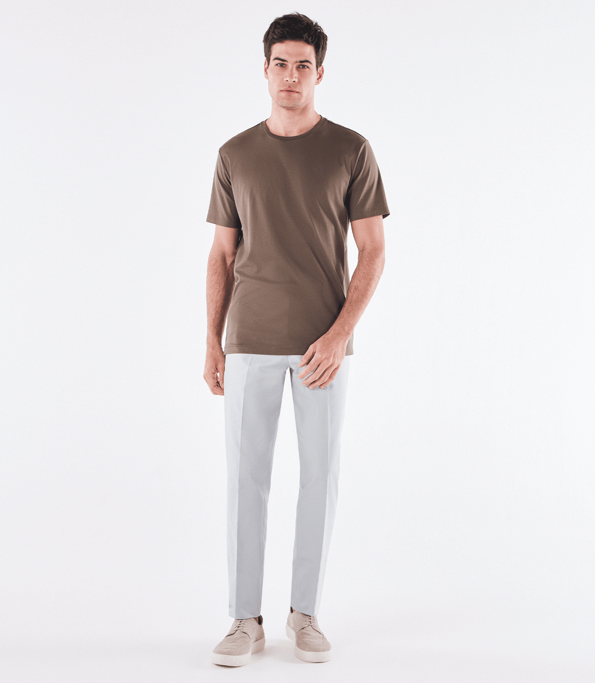 Camiseta Interloque Fio 140 Marrom