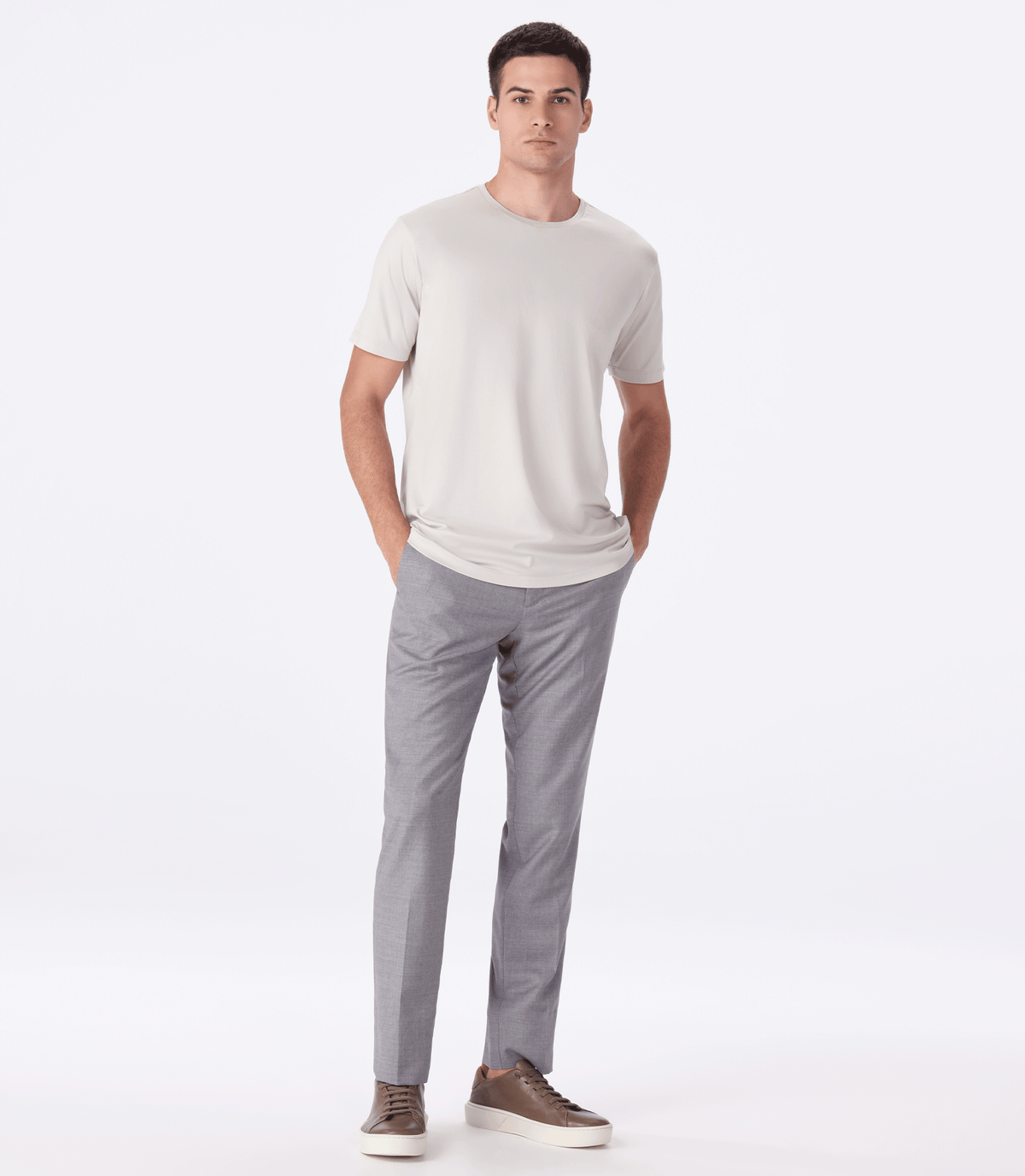 Camiseta Interloque Fio 140 Cinza