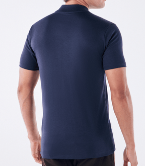 Camiseta Pima Gola Rolê Azul