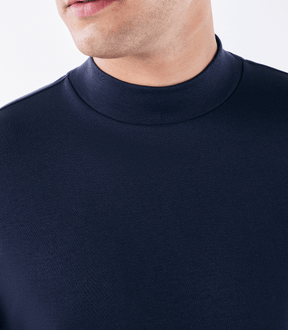 Camiseta Pima Gola Rolê Azul