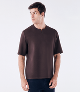 Camiseta Zíper Homemeeting Marrom