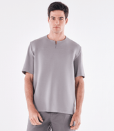 Camiseta Zíper Homemeeting Cinza