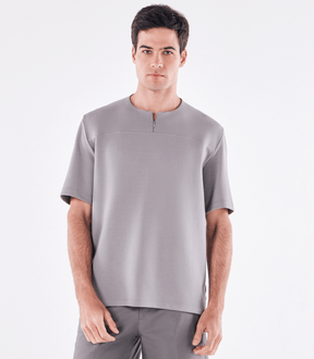 Camiseta Zíper Homemeeting Cinza