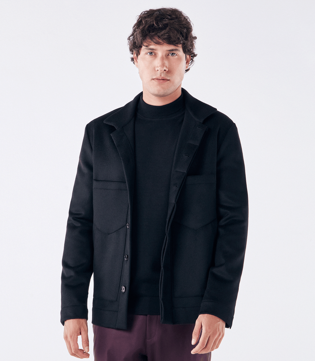 Caban Homemeeting Liso Preto