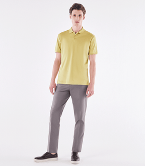 Polo Pima Clássica Amarelo