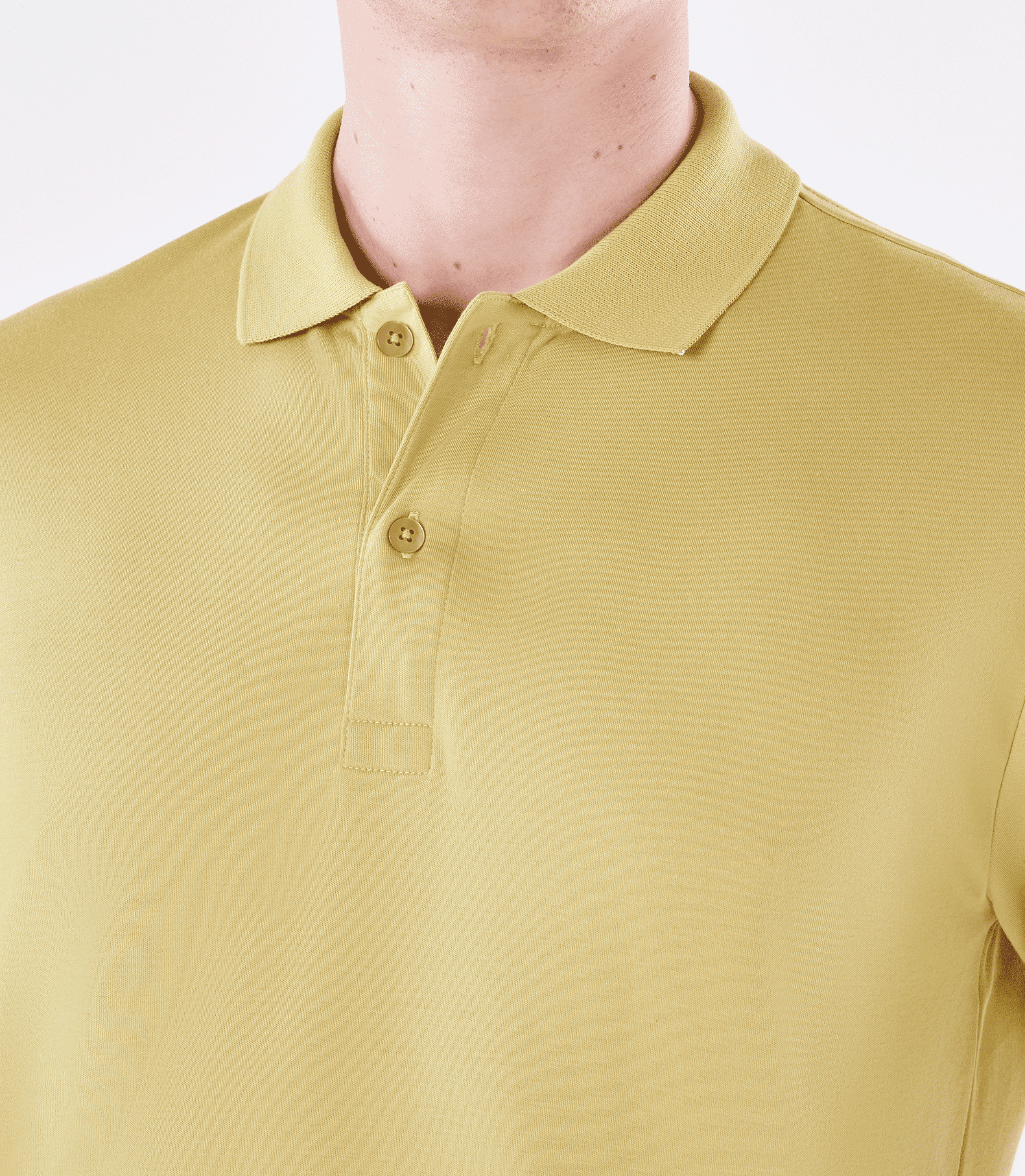 Polo Pima Clássica Amarelo